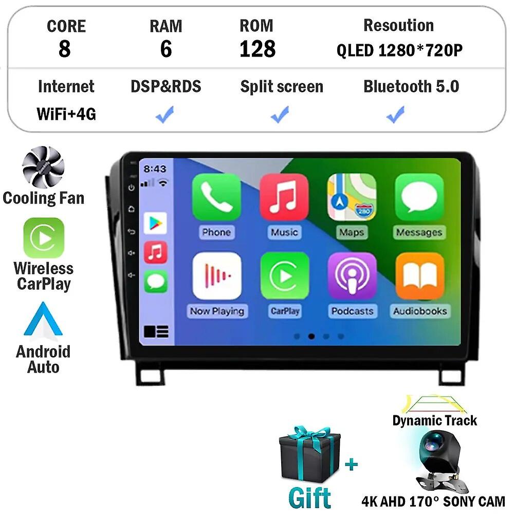 Android 13 For Toyota Tundra Xk50 2007 - 2013 Sequoia Xk60 2008 - 2017 Car Radio Multimedia Video Player Navigation Stereo Gps