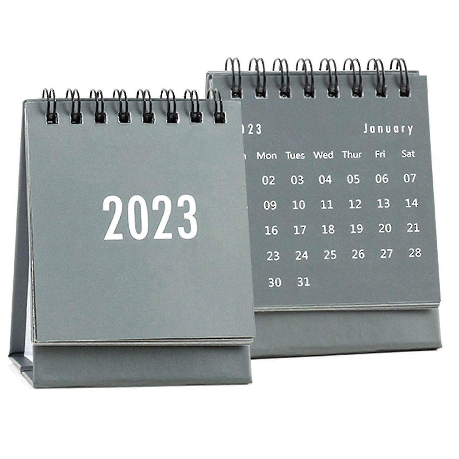 2023 تقويم مكتبي صغير يومي واقف فليب التقويم لزينة المكتب # الغموض الأخضر