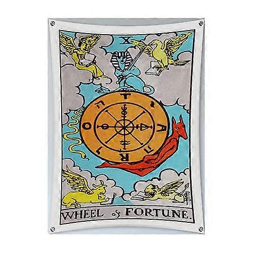 Tarot-kortin onnenpyörä seinävaatteet
