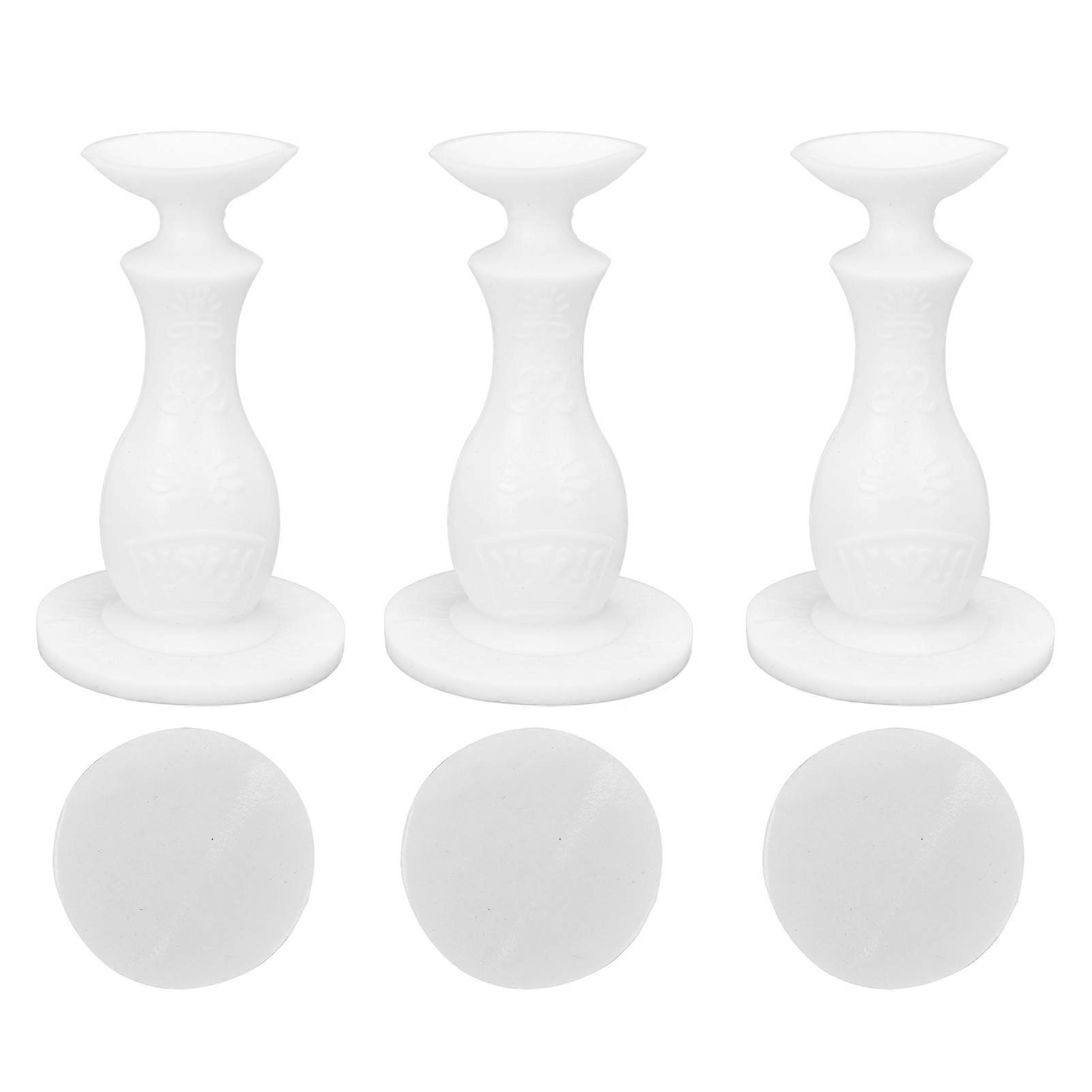 3 Pack Front Load Washing Machine Door Stops Rubber for Family Use, White