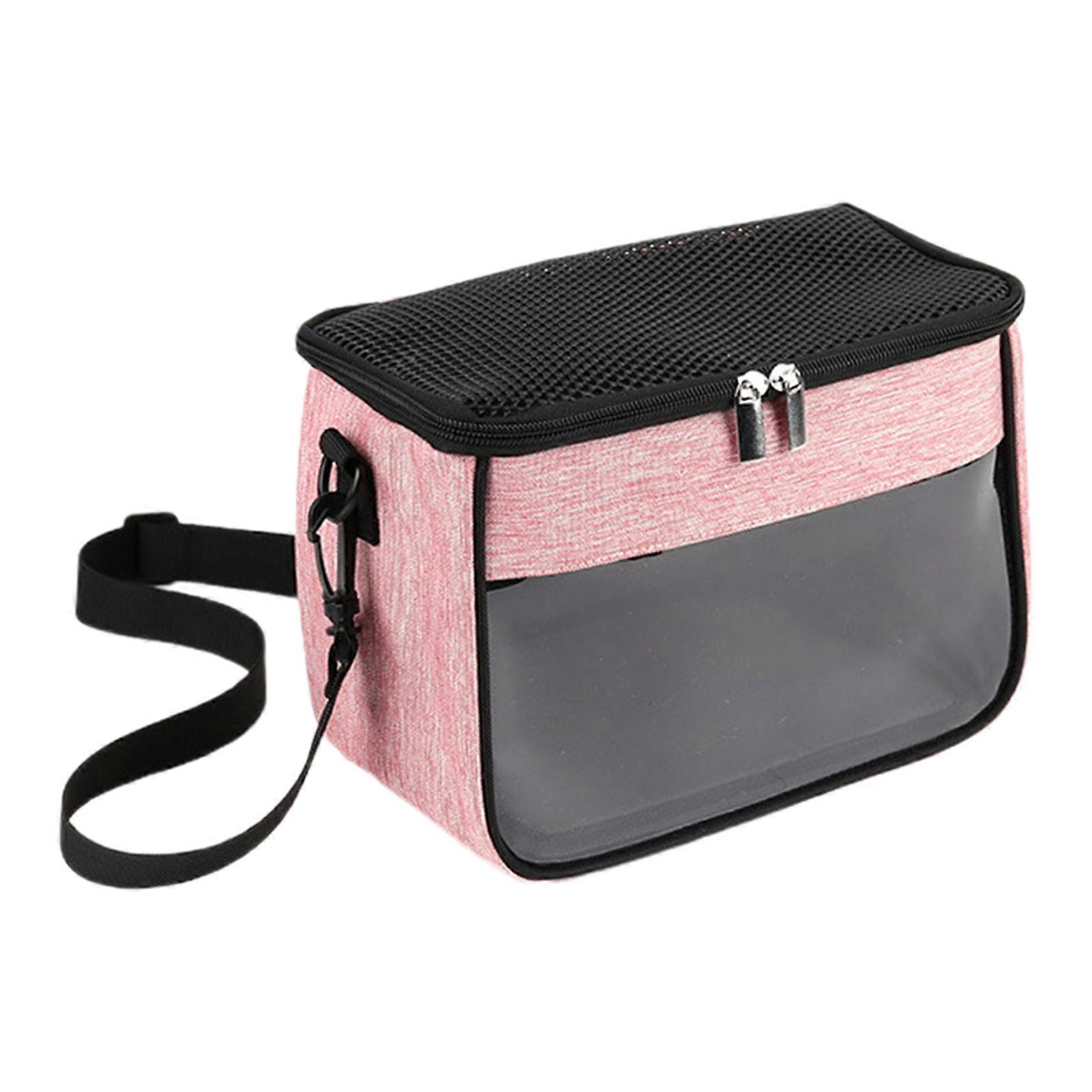 Hamster Carrier Bag with Removable Liner Transparent Window Adjustable Strap Hedgehogs Chinchillas Ferrets Small Pet Carrier Bag