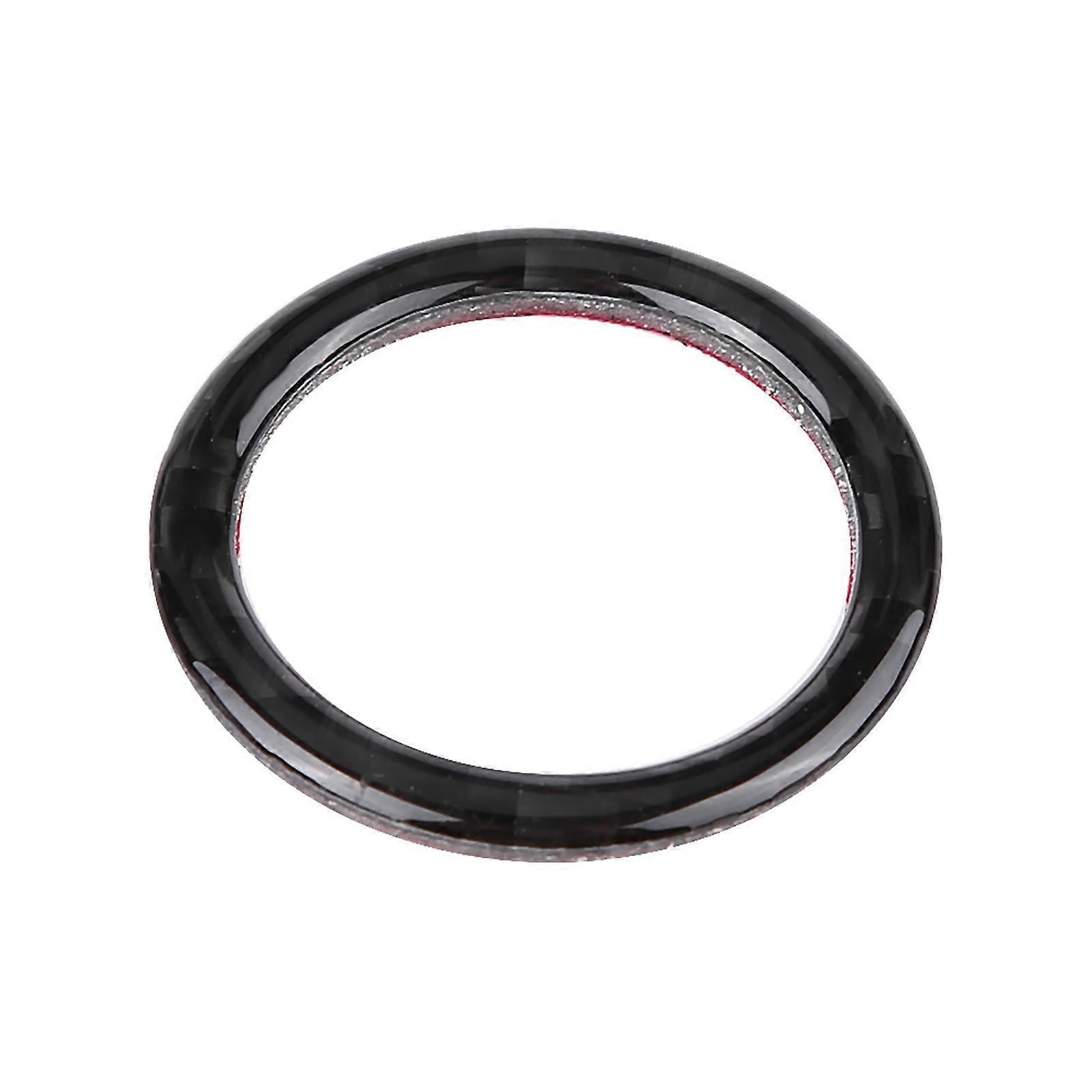 Carbon Fiber Car Engine Start Button Ring Decorative Frame Cover for E90/92/93