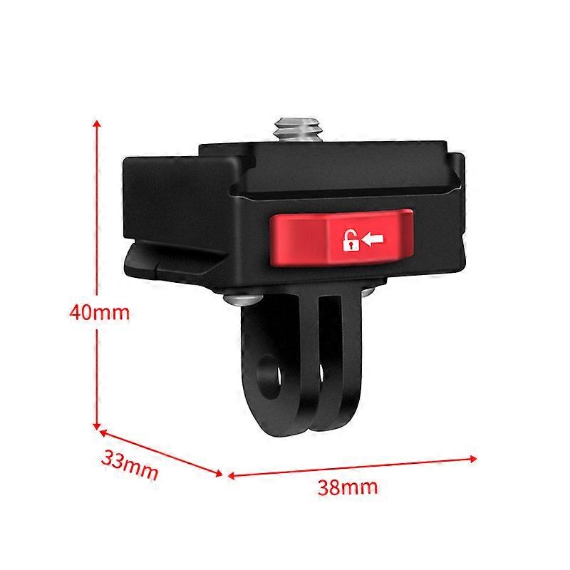 Mini V-Lock Quick Release Plate Clamp DSLR for GoPro 11 Camera Tripod Adapter Riser Card Quick Switch Kit Accessories