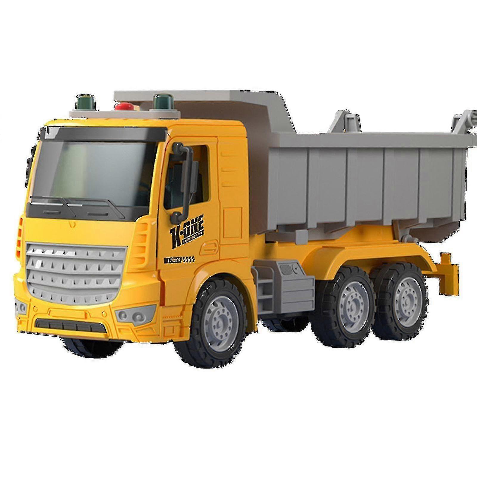 Children's Large Mixer Inertia Toy Car Dumper Concrete Engineering Vehicle Cement Tanker Simulation Model Car