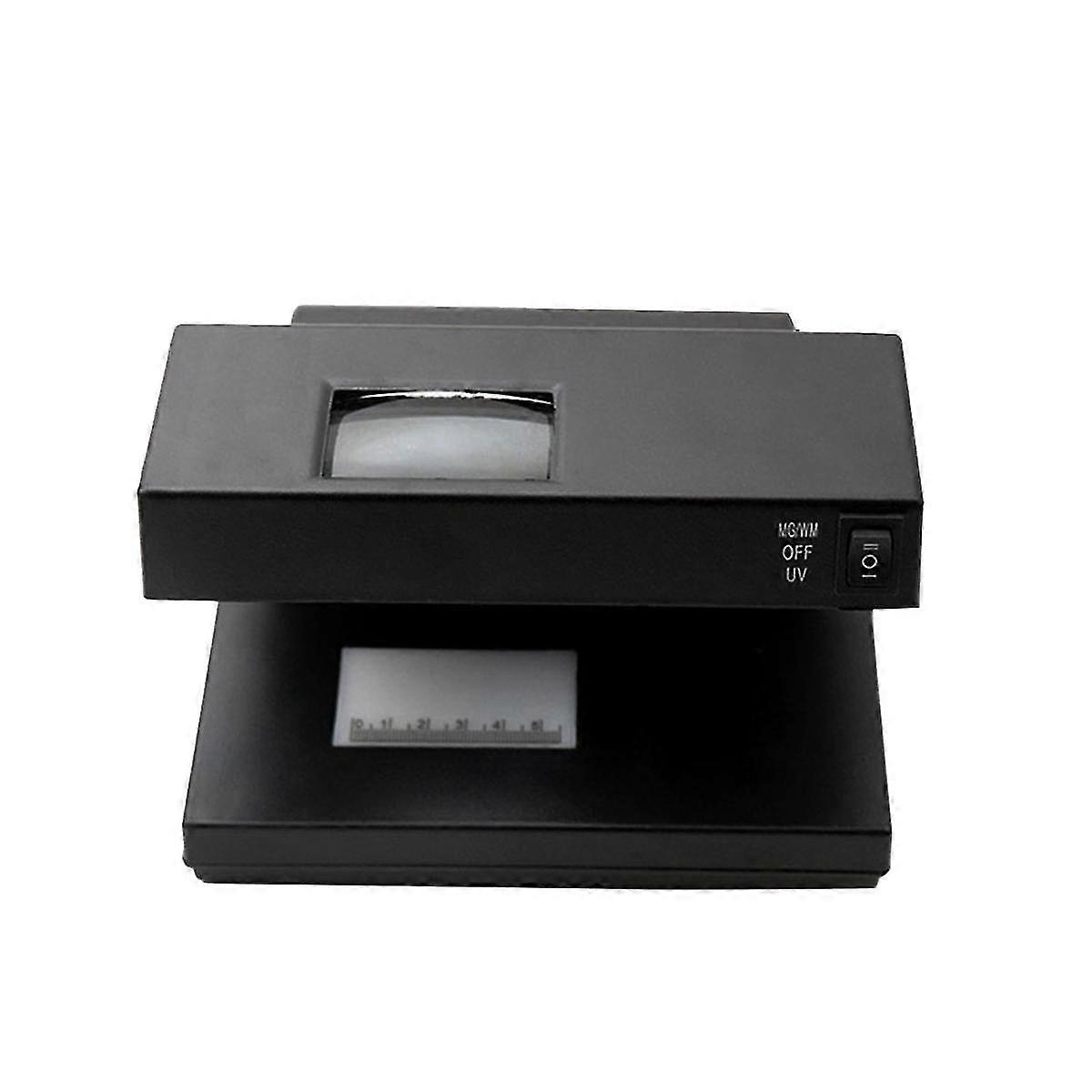 Portable Desktop Bill Money Detector Cash Banknotes Notes Checker Support Uv And Magnifier Us Plug