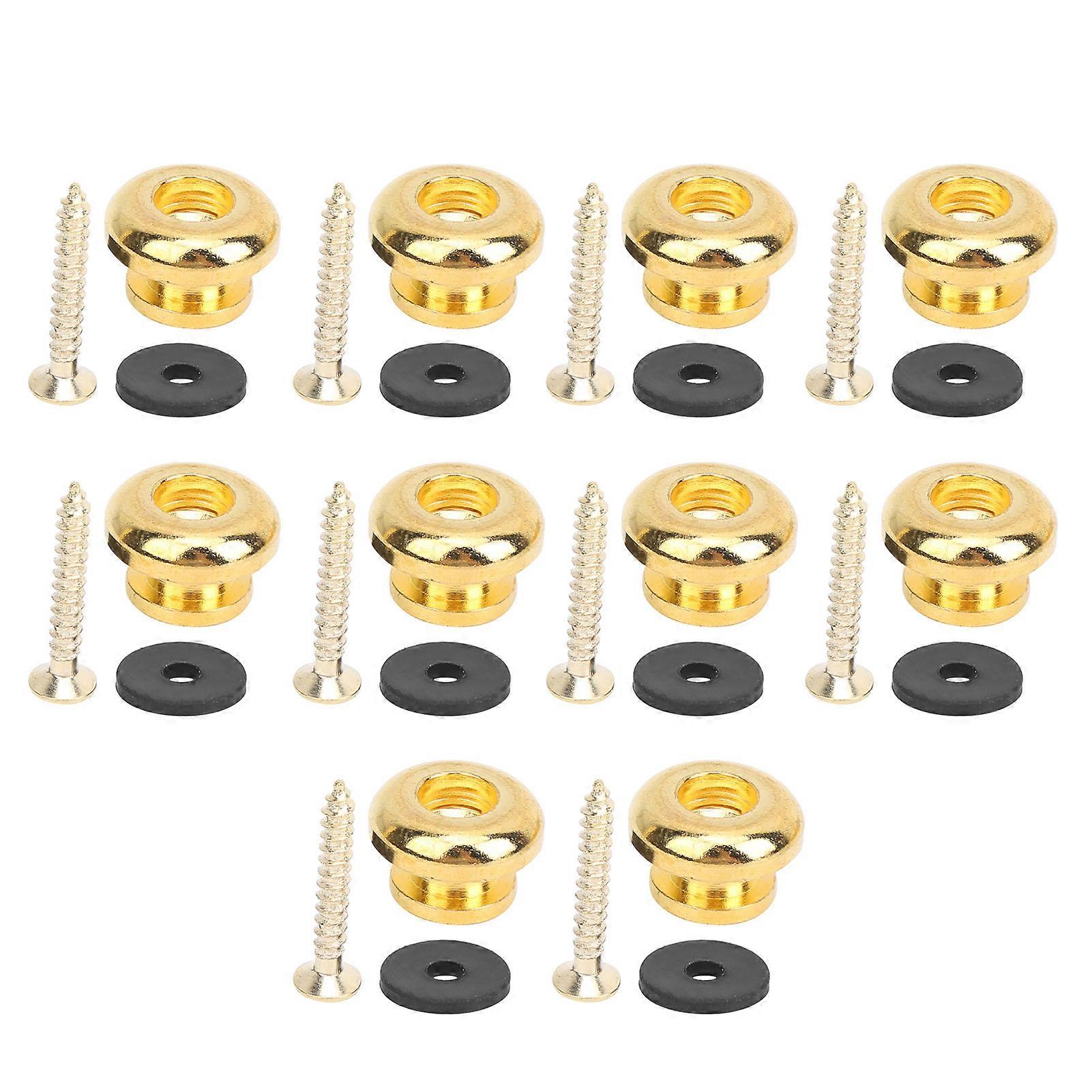 5 set gitarrremlås ändstift för bas ukulele musikinstrument kringutrustning