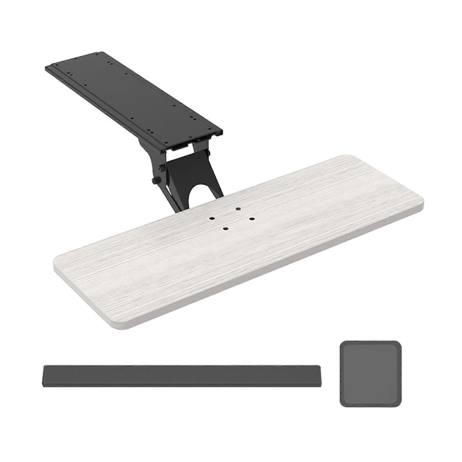 Under Desk Keyboard Tray Heavy Duty Sliding Ergonomic for Home Gaming Office White