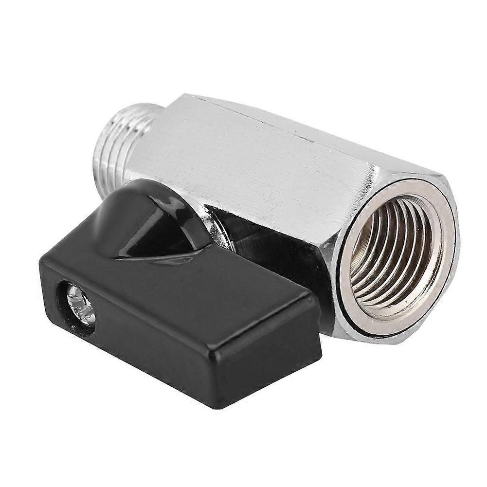 1/4" messing mini kuleventil NPT kvinne x mannlig avstengningsventil