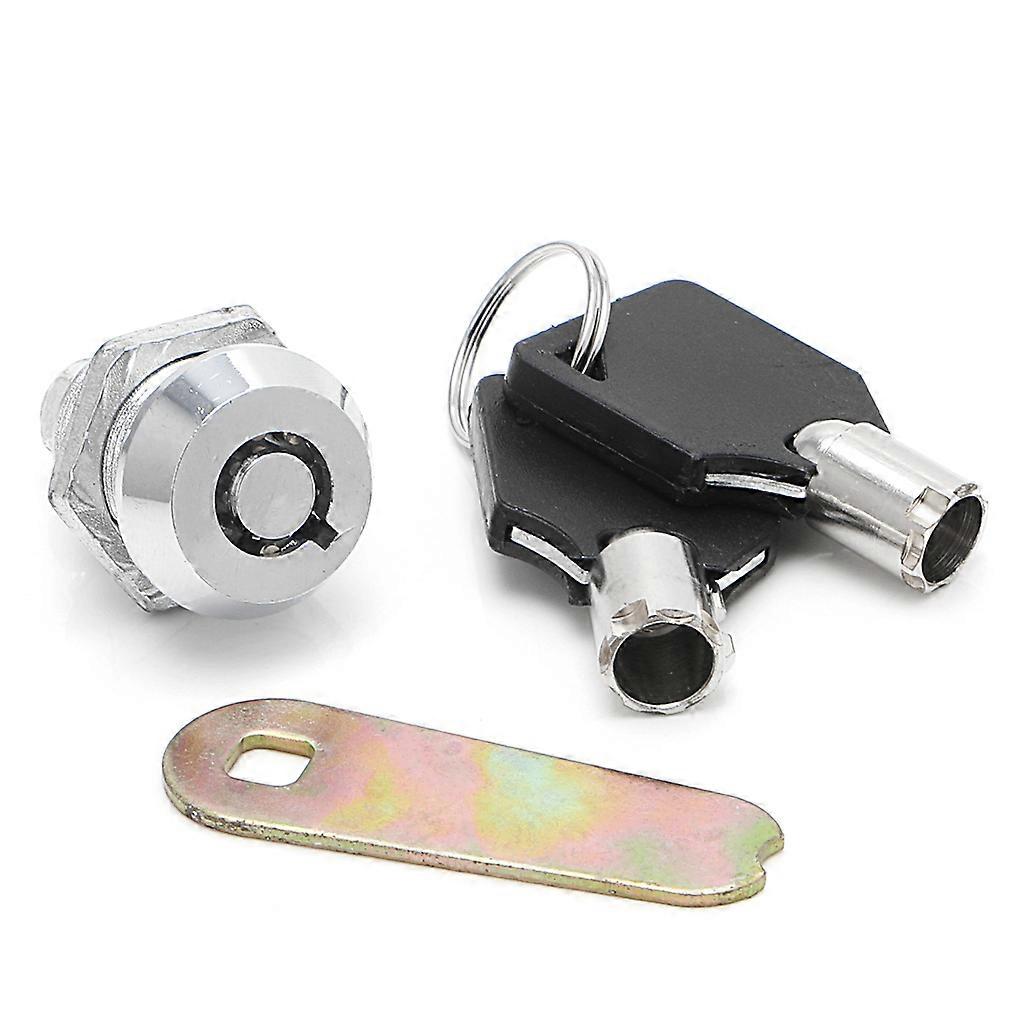 Drawer Tubular Cam Lock For Door Mailbox Cabinet Cupboard w/2 Keys 20mm
