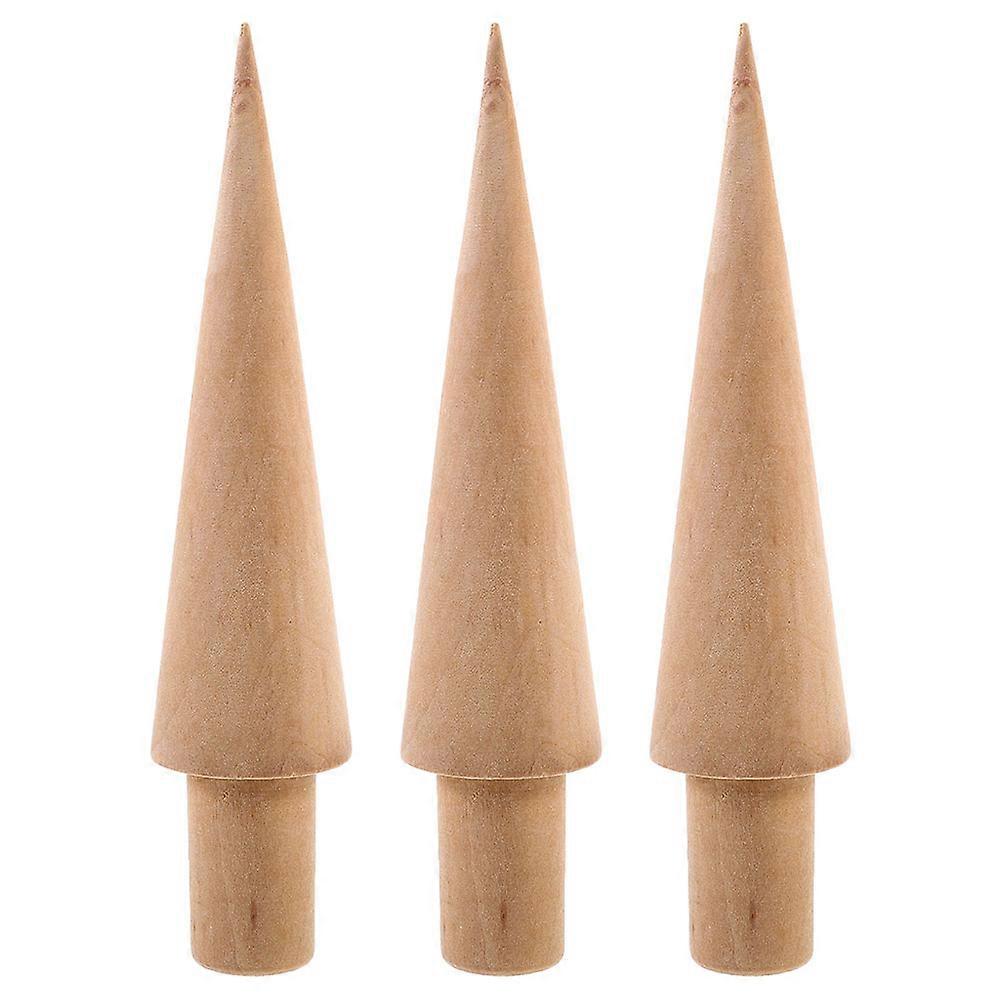 3pcs Ice Cream Molds Ice Cream Cone Mold Ice Cream Cone Roller Multi-function Kitchen Wood Mold