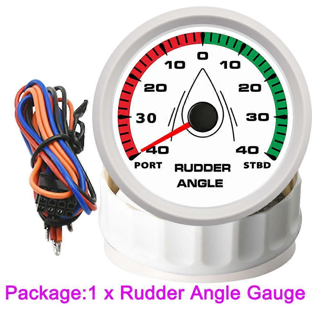 8 Color Backlight 85mm Rudder Angle Indicator 0-190ohm 40 L~40 R PORT STBD Rudder Angle Sensor Boat Marine 9~32V