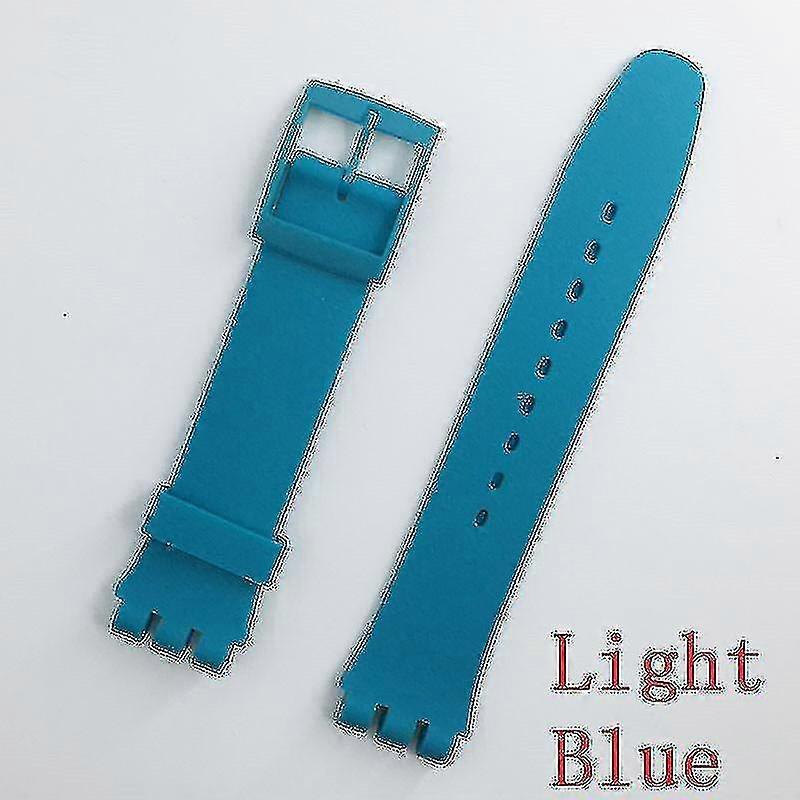 Nadaje się do Mr Neng Czarny pasek do zegarka Swatch Sprzączka do silikonowego paska do zegarka Swatch 17mm 19mm 20mm 16mm Akcesoria do zegarków