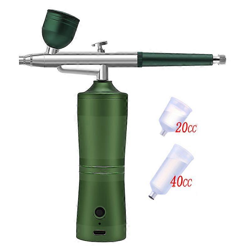 Oxygen Injector Mini Air Compressor Kit Air-Brush Paint Spray Gun Airbrush For Nail Art Tattoo Craft Cake Nano Fog Mist Sprayer