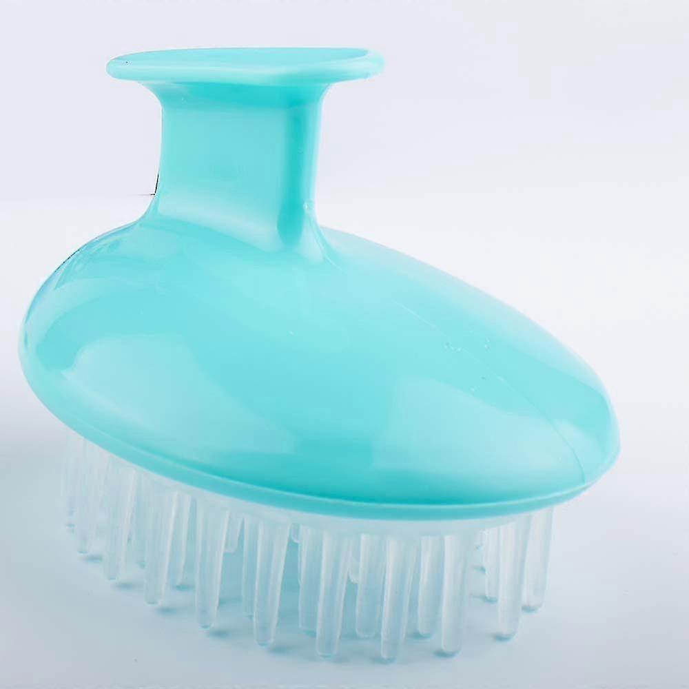 hair scalp massager shampoo brush, scalp care massager brush, blue