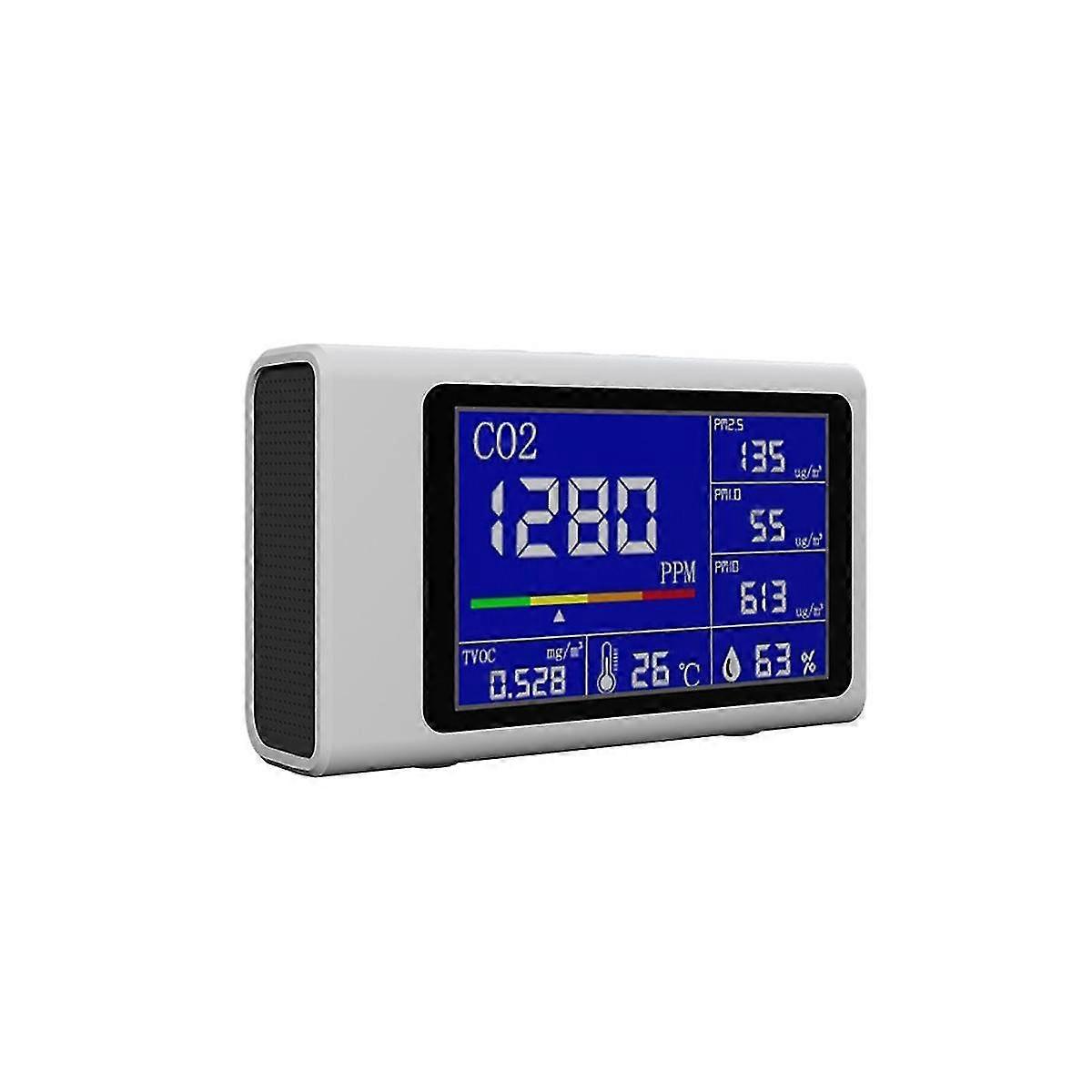 Environmental Monitor Ndir Infrared Co2 Pm2.5tvoc Temperature And Humidity Air Quality Detector