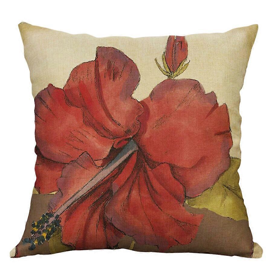 Vntage印刷コットンリネン枕カバークッションカバーソファ家の装飾デザイン1016jpjcjh