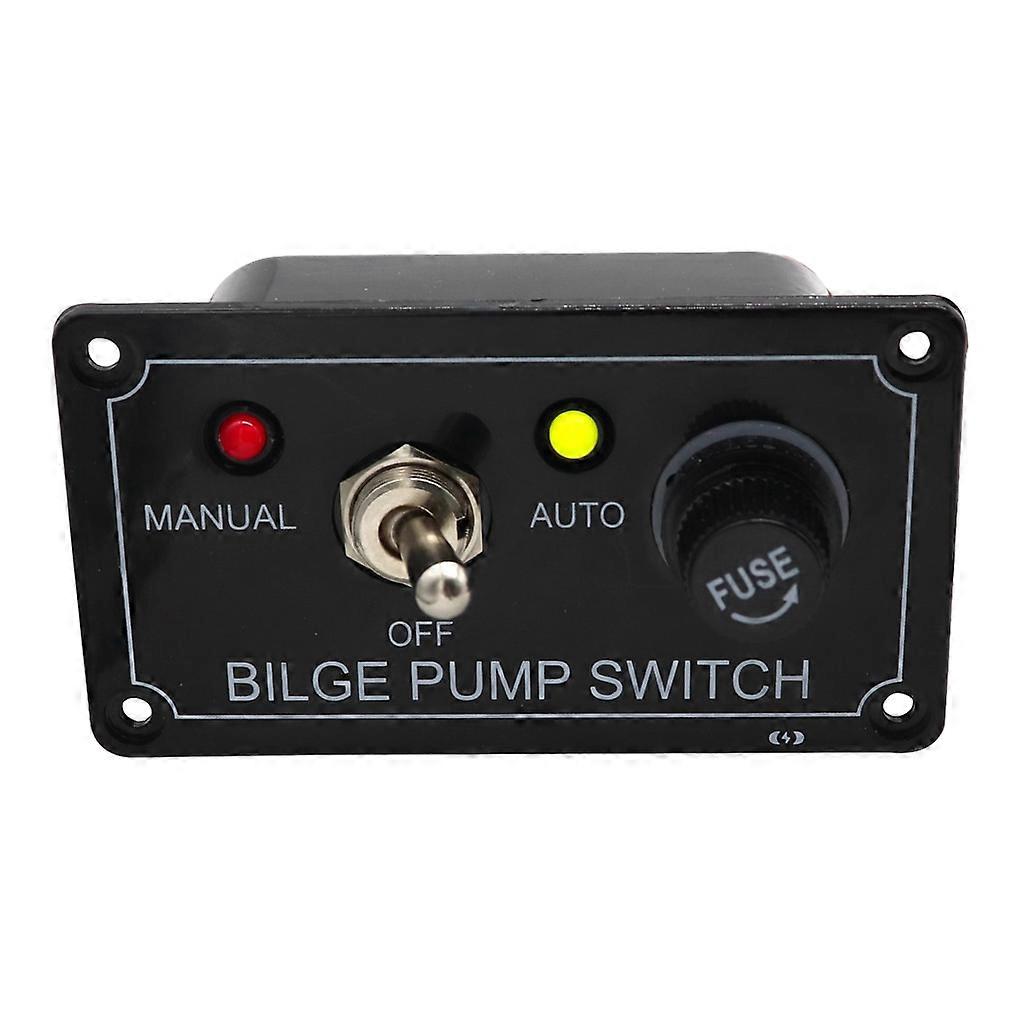 Boat Bilge Pump Switch W LED Light Indicator - 3 Way Control