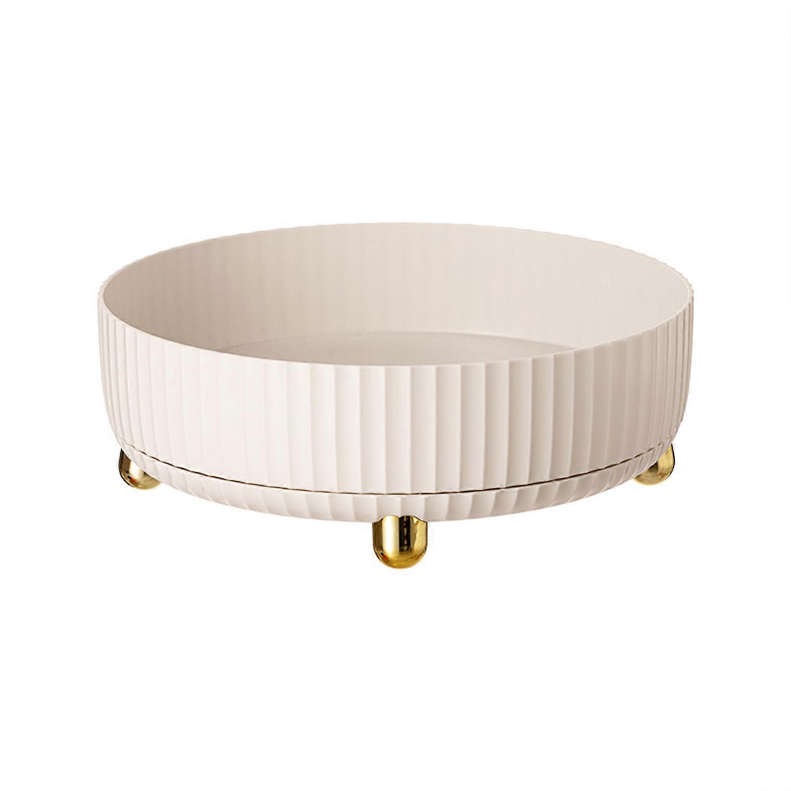 360 Rotating Round Spice Storage Rack Seasoning/Cosmetics Storage Tray for Bathroom Kitchen