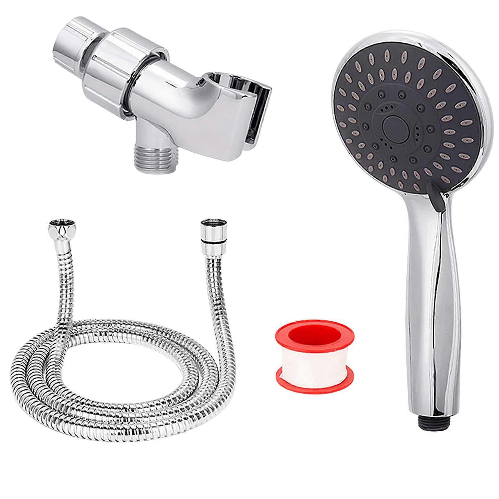 Pressure Increasing Round Shower Head Fifth Gear Setting Stainless Steel Showerhead for the Ultimate Shower Experience