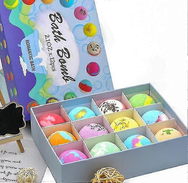 12pcs Bath Salt Ball Set Oil Bubble Bath Ball