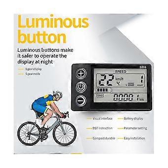 Écran LCD Vélo électrique - Compteur 24V 36V 48V 60V - Étanche - Compatible VTT Et Vélo De Route