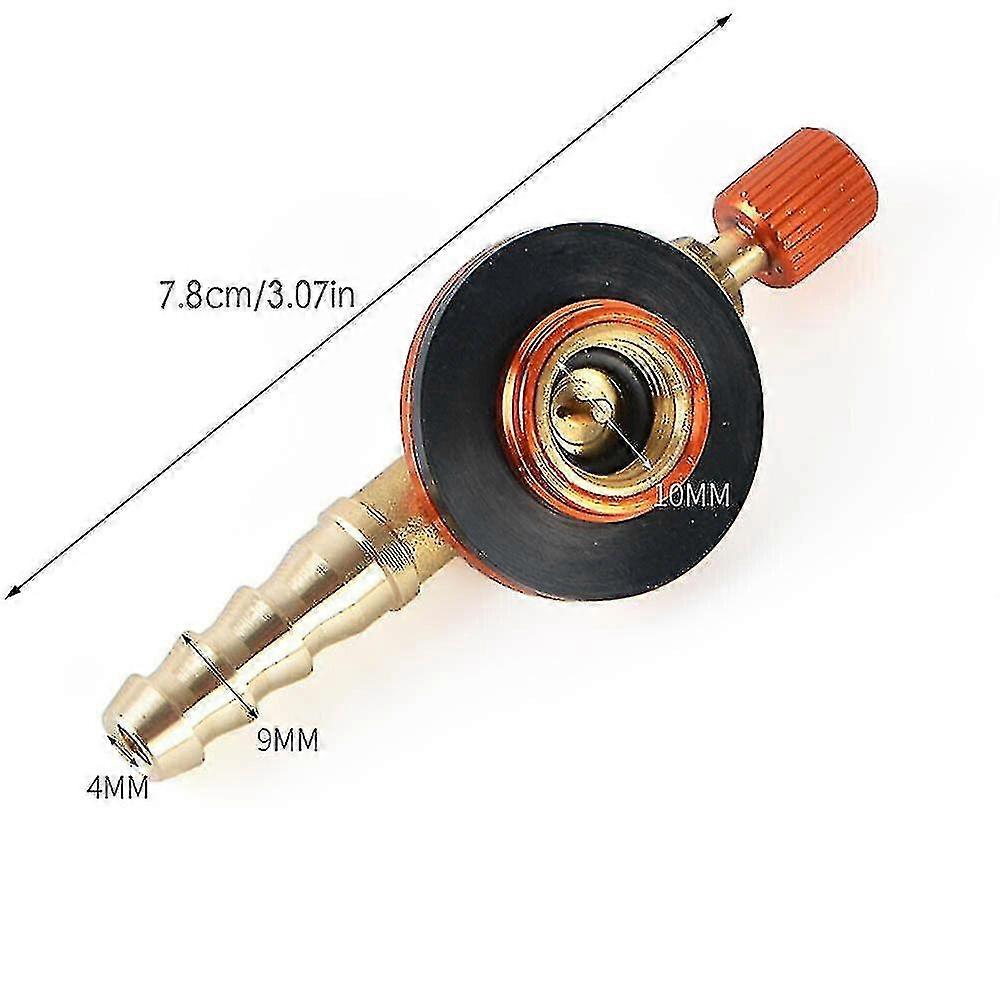Camping Gas Stove Heater Valve Adapter Hose Regulator Propane Refill Gas Tank -