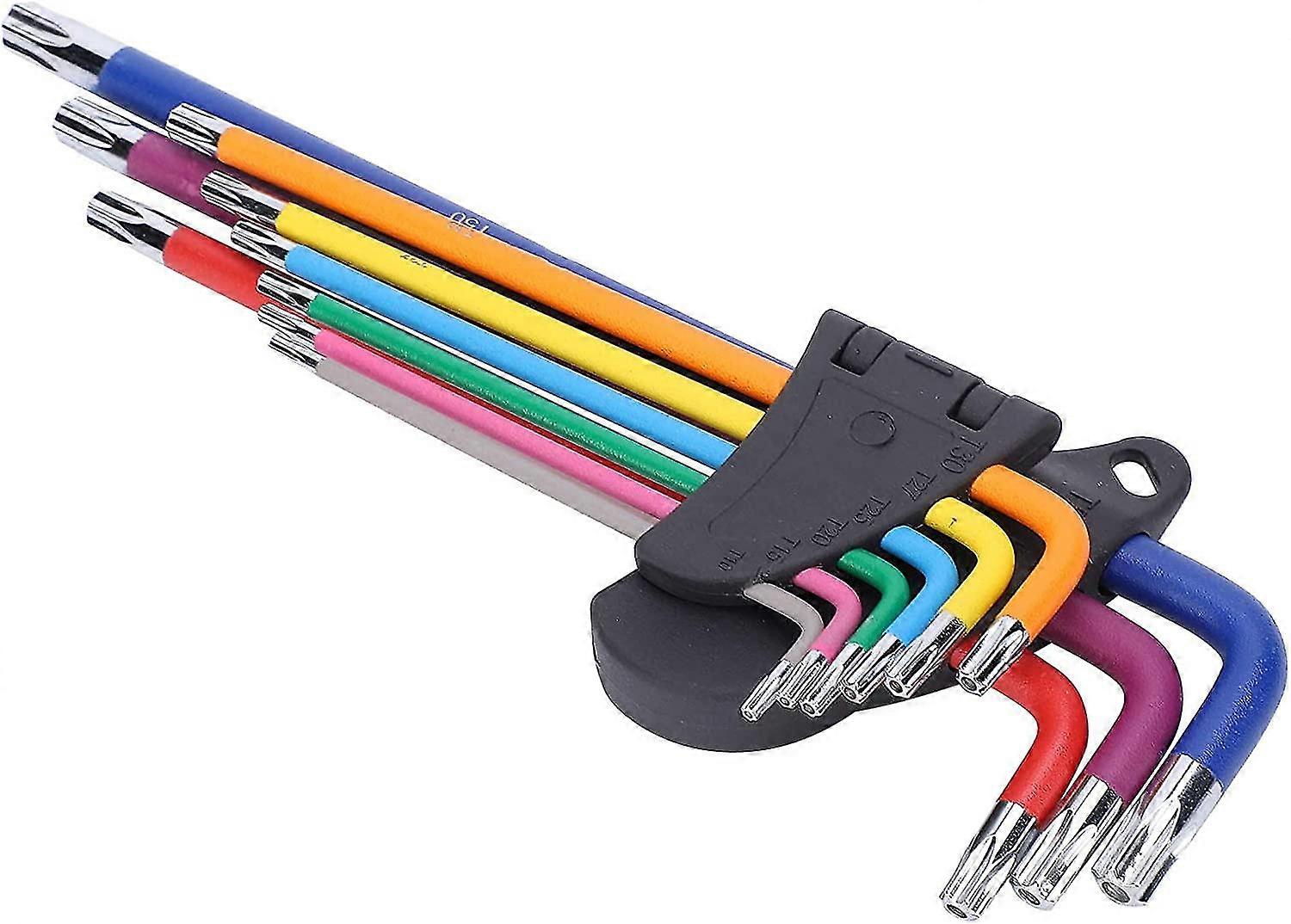 Hexagonal Cap Key Extra Long Color 9pcs