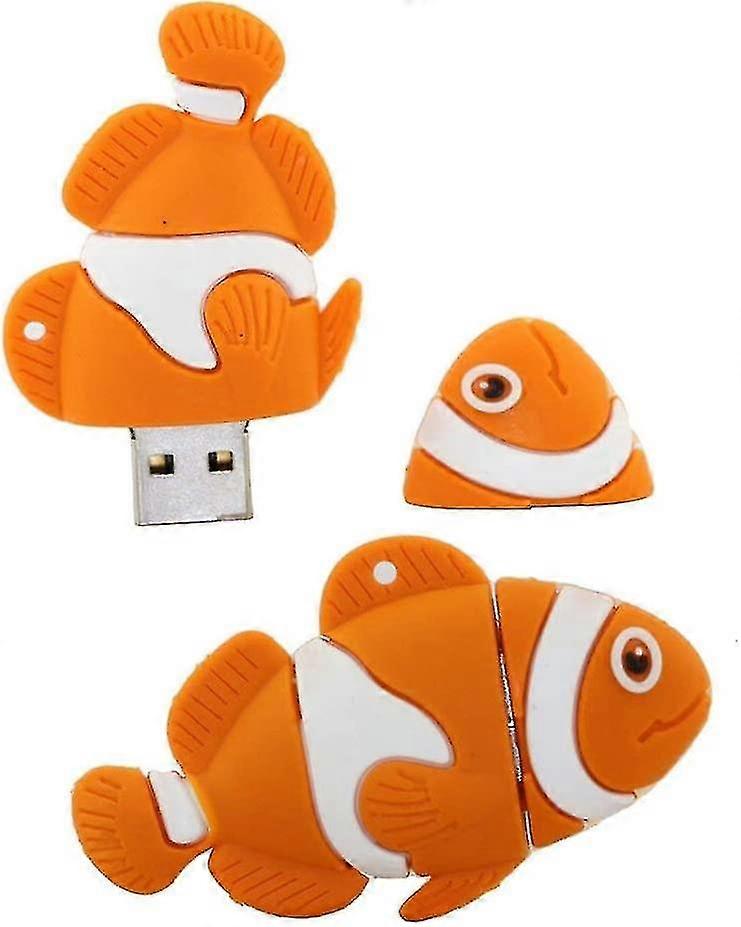 16gb Fish Model Usb 2.0 Flash Memory Drive Bulk Thumb U Disk Sticks Data Storage Qucyy Gift