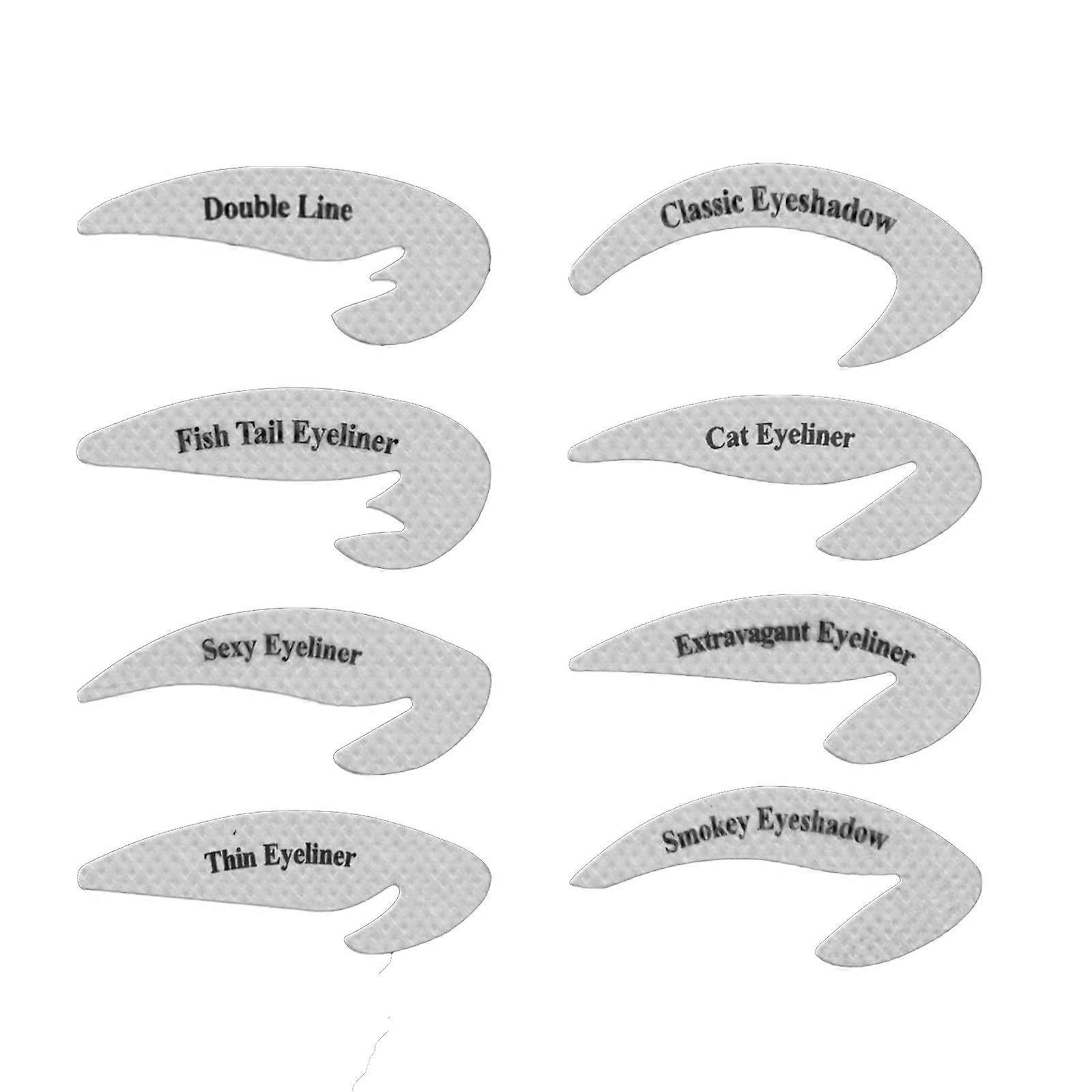 Eyeliner-Schablonen Aufkleber, 2 Bögen – Katzenaugen & Lidschatten-Vorlagen Für Anfänger, Präzises Make-up