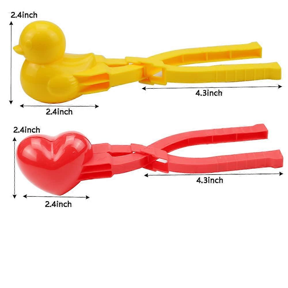Girls Snowball Maker Kids Snow Ball Toys Games Duck and Heart