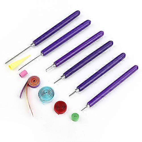 Paper Bead Roller Slotted Tool Paper Quilling Tools Slotted kit 1661 Multifunction 6 pcs Different Size Quilling Slotted Tools Paper Quilling Tools
