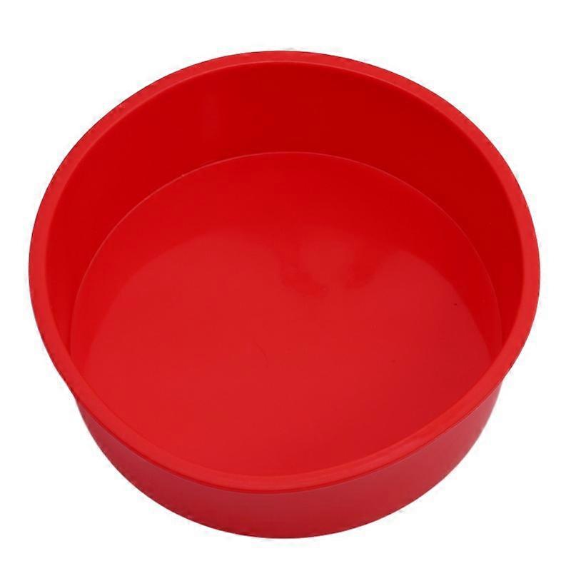 1pc 6" red Silicone Round Bread Mold Cake Pan