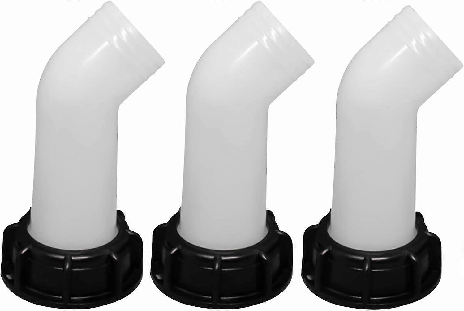 3pcs Drain Spout with Nut Water Tank Nozzle Valve Connection Extension Hose Nozzle IBC Adapter Water Tank Faucet Spout for Faucet Tub Connection