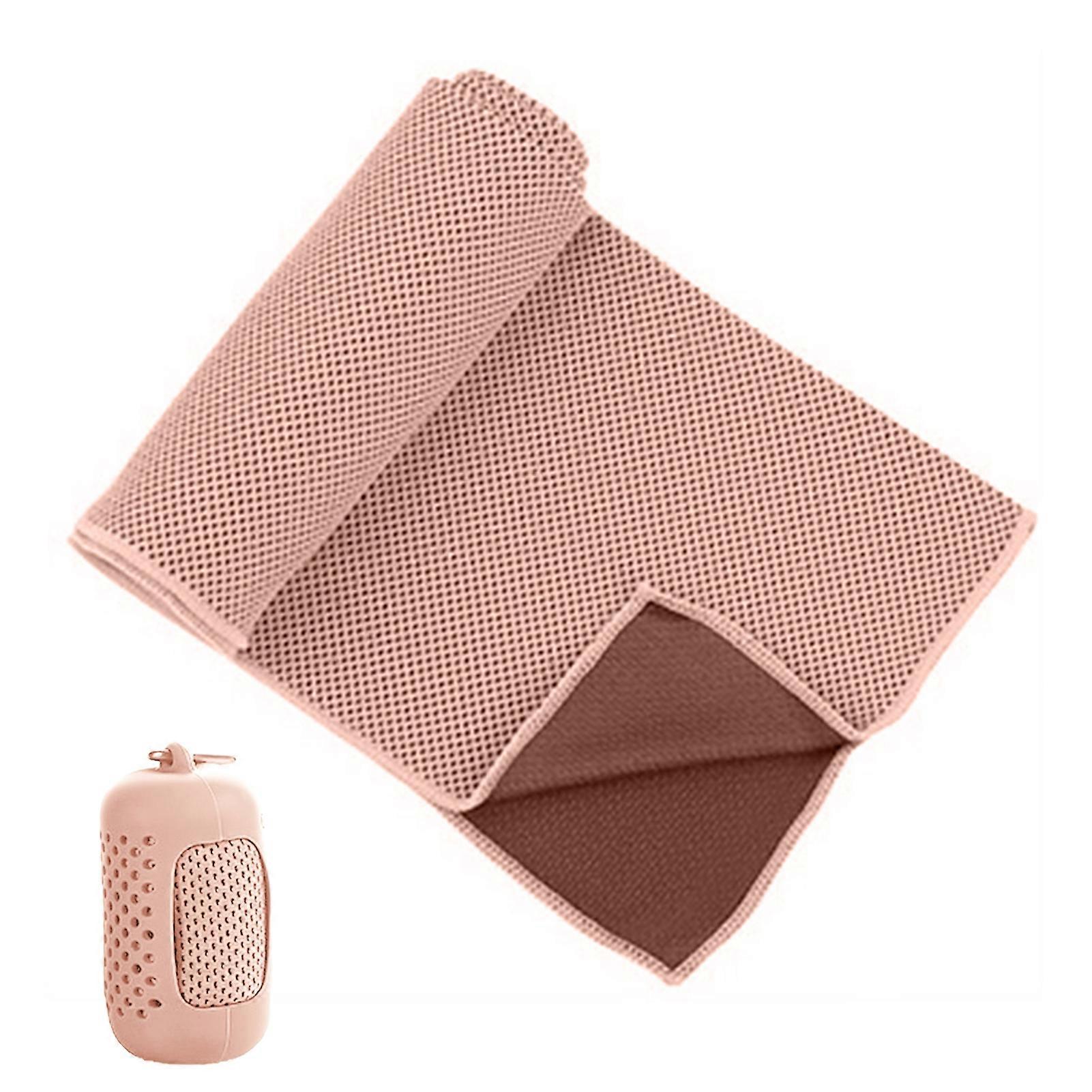 1 Set Ice Cooling Towel Portable Quick-Dry Super Absorbent Summer Cooling Towel for Outdoor Sports Fitness KAESI