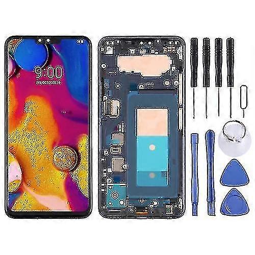 Replacement Lcd Screen Compatible With Lg V40 Thinq Digitizer Complete Assembly With Frame