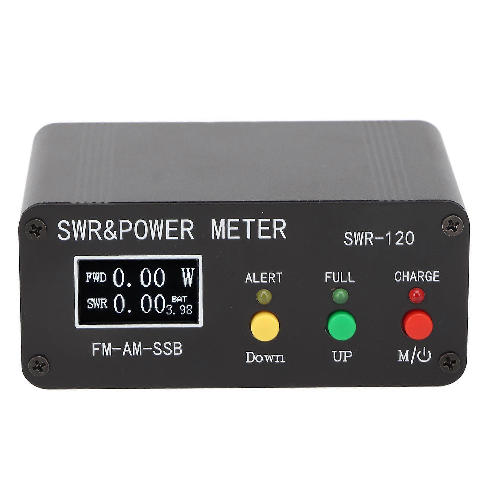 SWR 120 Standing Wave Meter Short Wave 1.8MHz?50MHz 120W Digital Display FM AM CW SSB SWR Power Meter Black