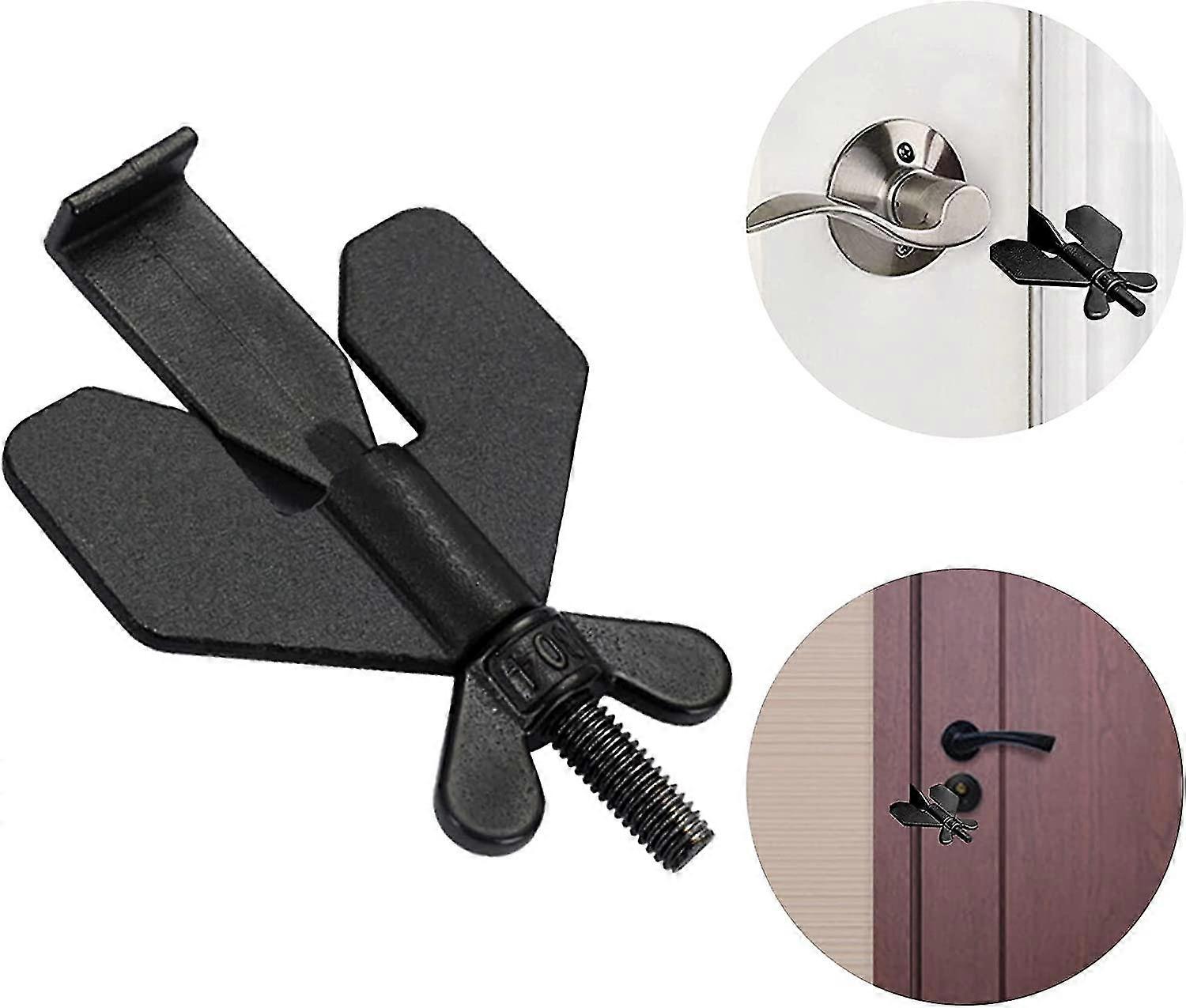 Portable Door Lock, Solid Door Locks Security Devices For Home Hotel School Dormitory Apartment Additional Safety And Privacypack Of 1