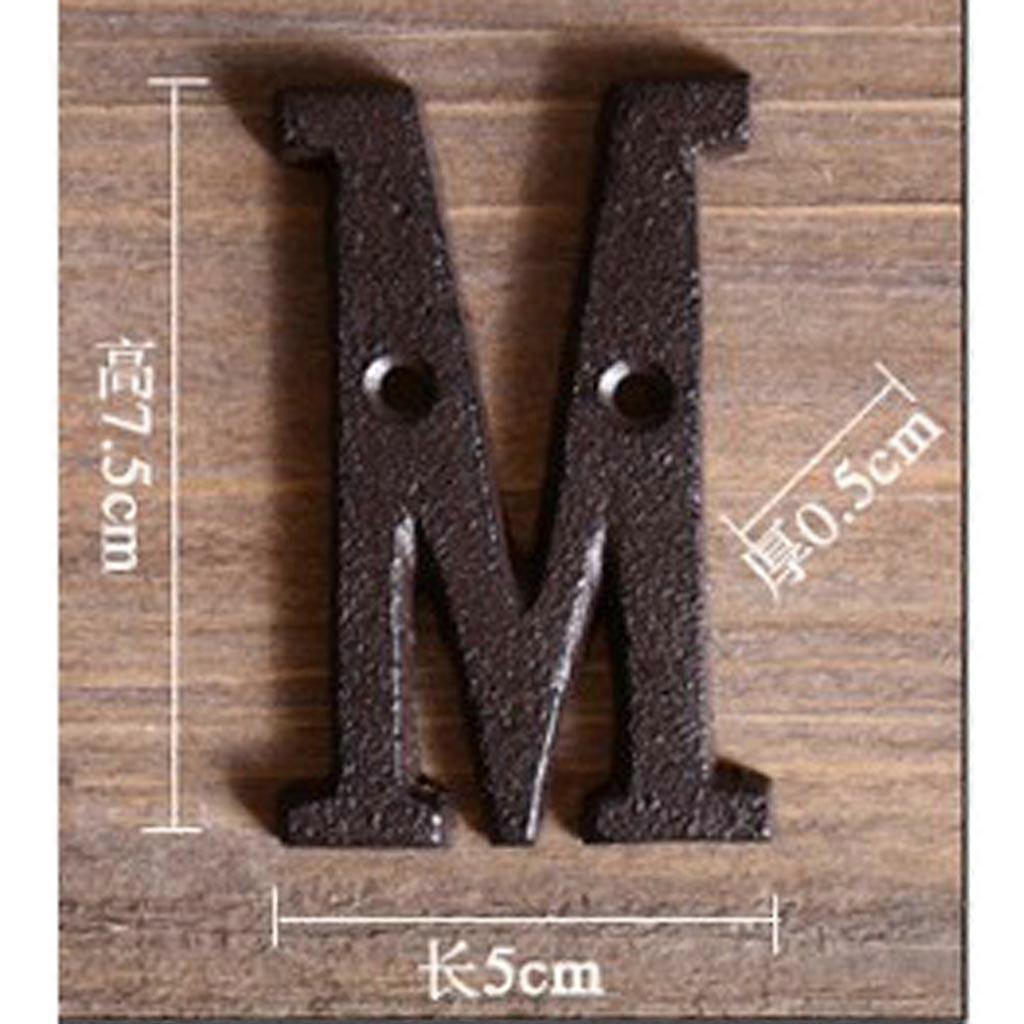 2xホームフローティングアルファベット文字、ドアプレート文字、ラベルサイン、壁の装飾スペルA - Z