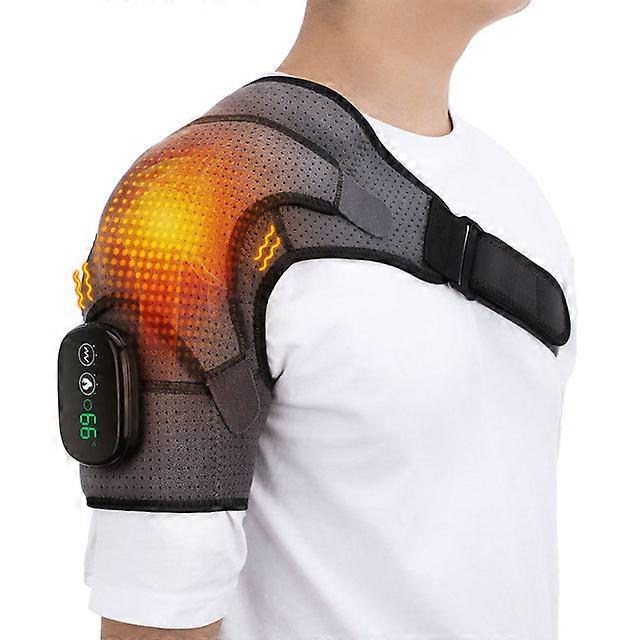 Electric Shoulder Massager Heating Pad Vibration Massage Support Belt Arthritis Pain Relief Shoulder Thermal Physiotherapy Brace