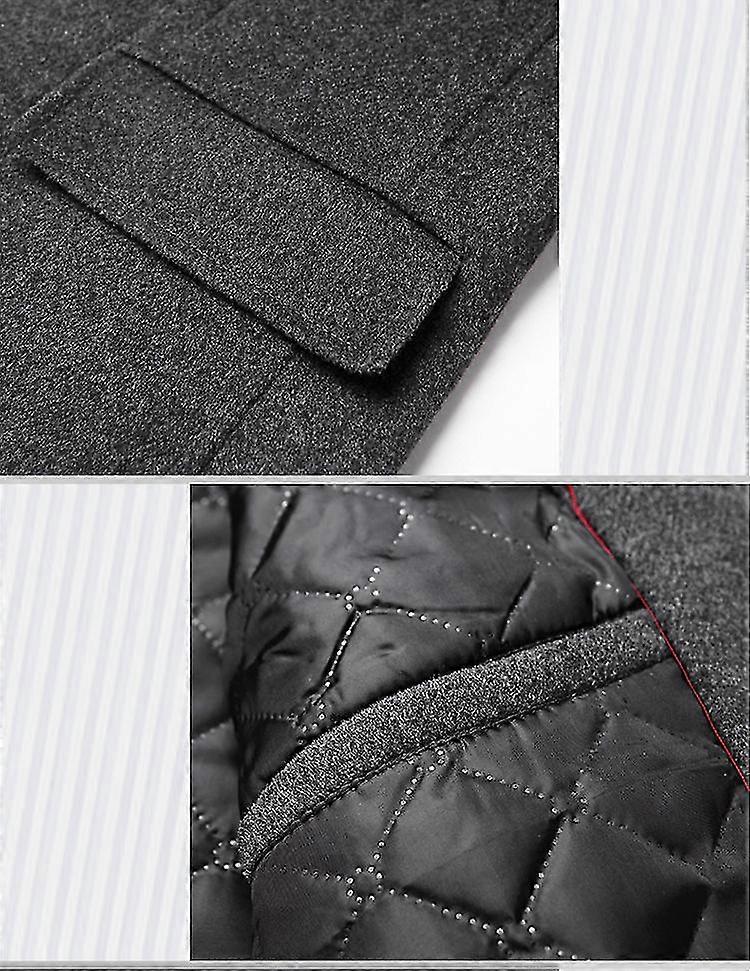 Trench lungo di lana a maniche lunghe da uomo di lusso a figura intera invernale – acquista a prezzi convenienti sul marketplace