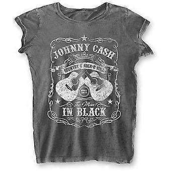 Ladies Johnny Cash Man In Black Official Tee T-Shirt