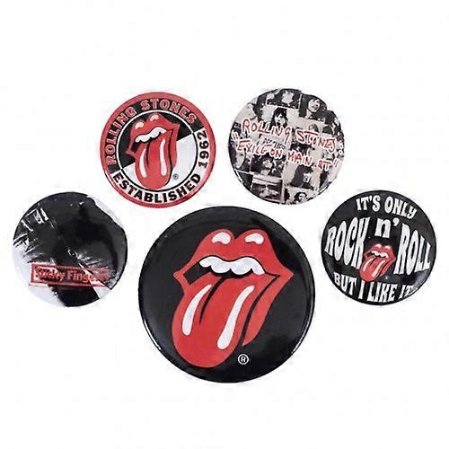 The Rolling Stones Assorted Designs Badge Set (Pack of 5)