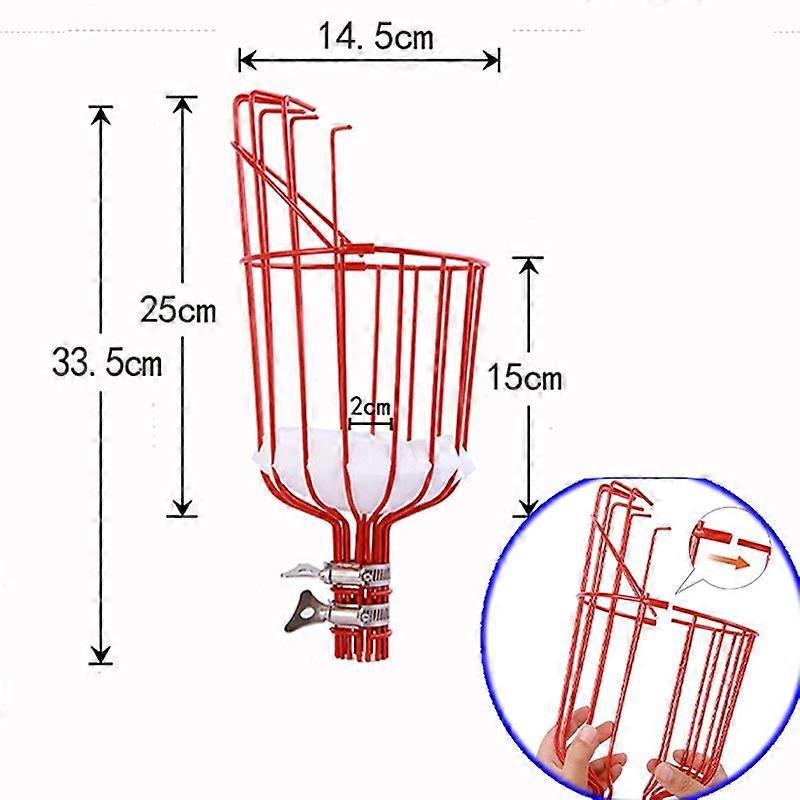 Fruit Picker Tool Harvesting High-altitude Fruit Collector with Foam Pad Basket and 1.6M 2.4M 3.6M Pole Picking Home Garden Tool