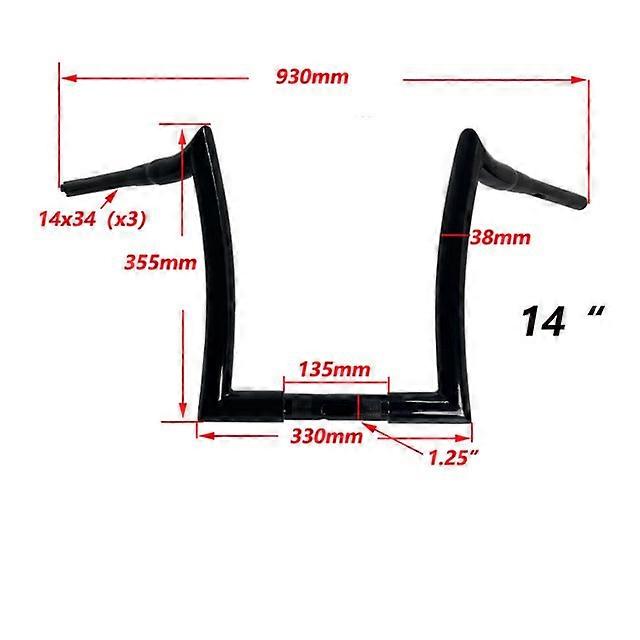 Convient pour Harley road glide double light glide modification 1,5 pouce d’épaisseur klaxon guidon
