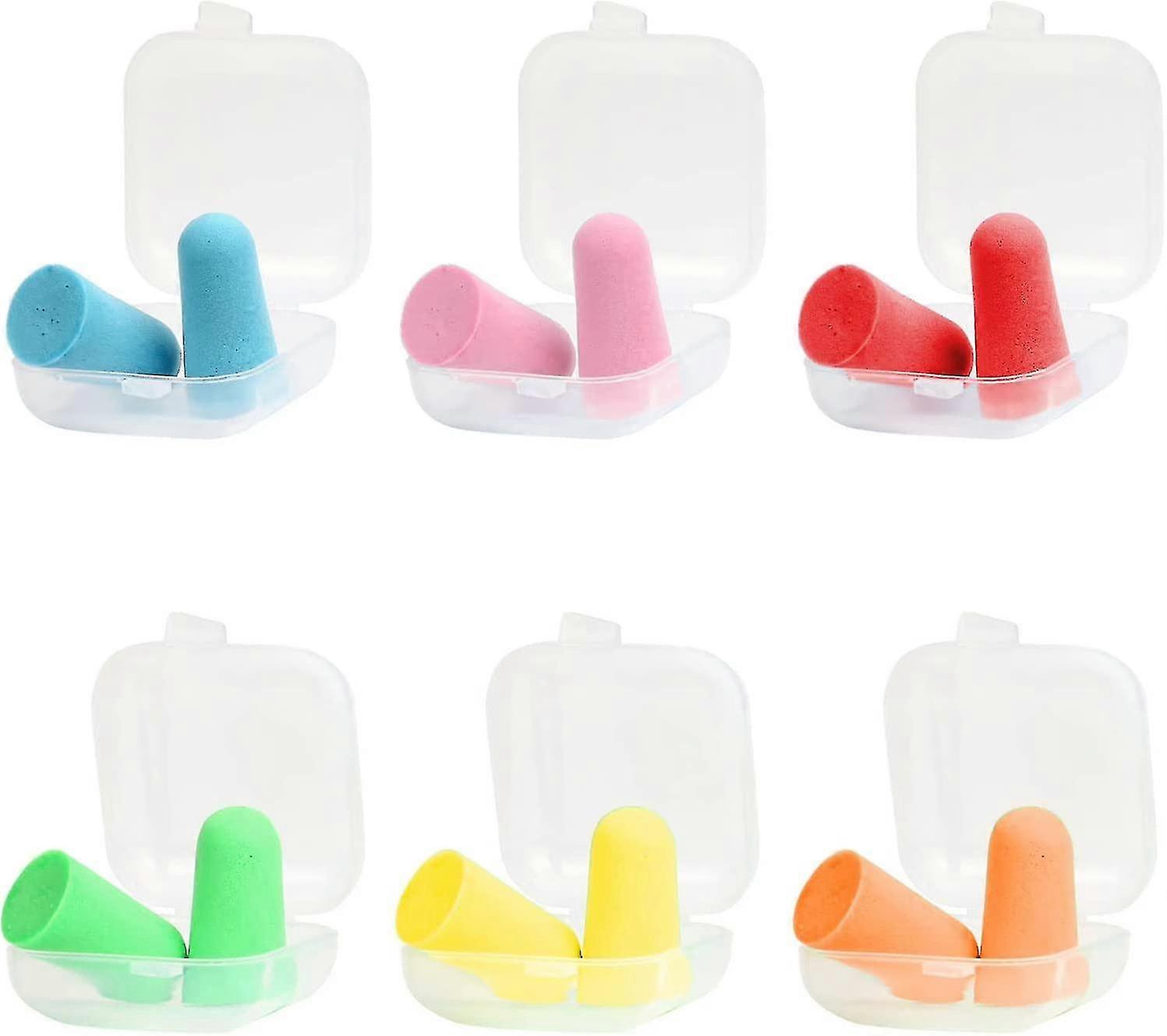 Øreplugger, gjenbrukbare ørepropper i mykt skum Søvnstøydemping for høyt