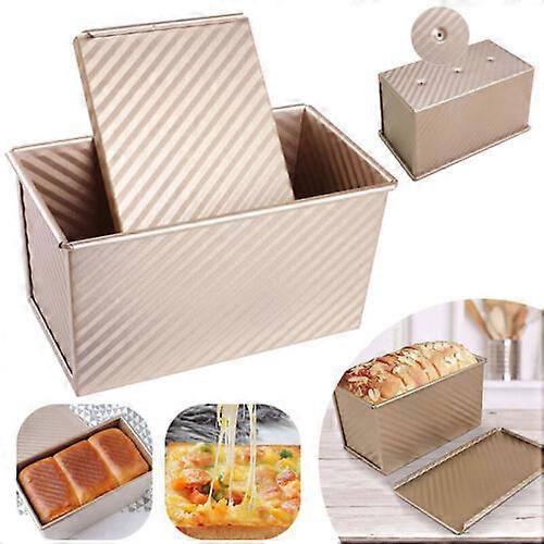 Rectangle Non-stick Toast Box Kitchen Bread Loaf Tin Pan Mold Baking W/ Lid