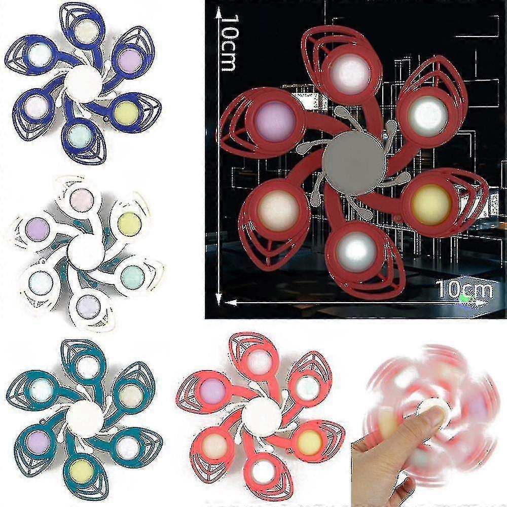 Packung mit 4 Pop Fidget Spinnern, Push Popits Fidget Spinner, Fidget Pack Hand Spinner.yt