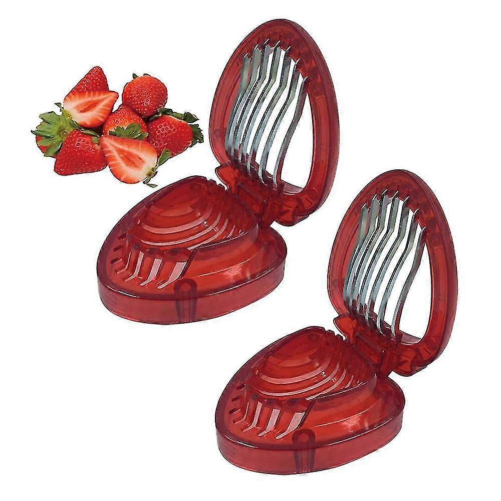Skær simpelthen Jordbær Slicer, køkken Værktøj Mini Slicer Cut Joie Msc Rustfrit stål Blade Craft Frugtværktøjer