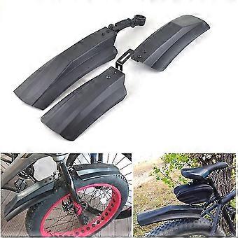 Juego de guardabarros para bicicletas Guardabarros de bicicleta Cubierta completa universal Espesar Ensanchar los guardabarros de la bicicleta Juego de guardabarros delantero y trasero Guardabarros delantero y trasero