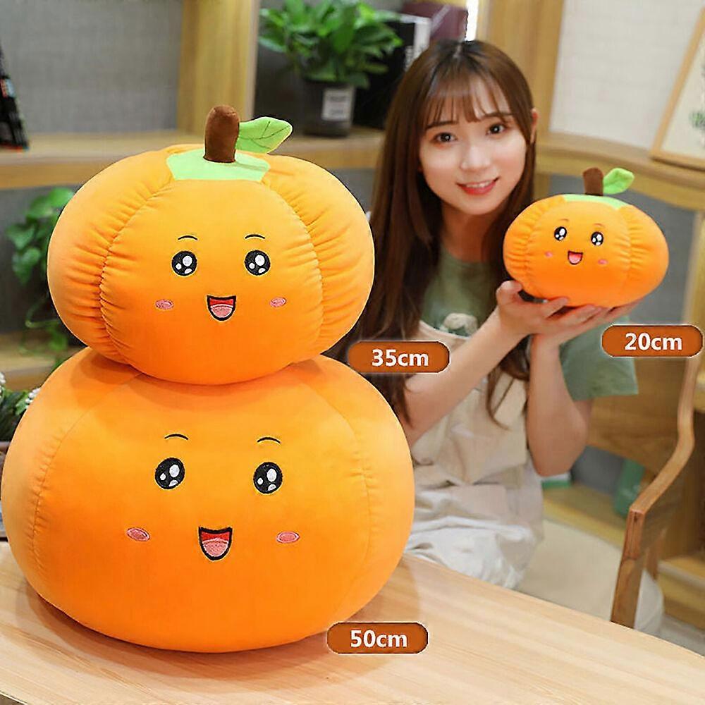 Silk Pillows Case Halloween Couch Pillow Soft Pumpkin Plush Pillow